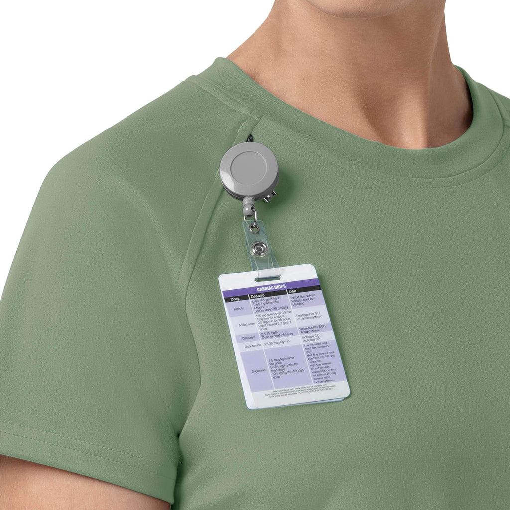 Women's force cross-flex knit crew neck scrub top