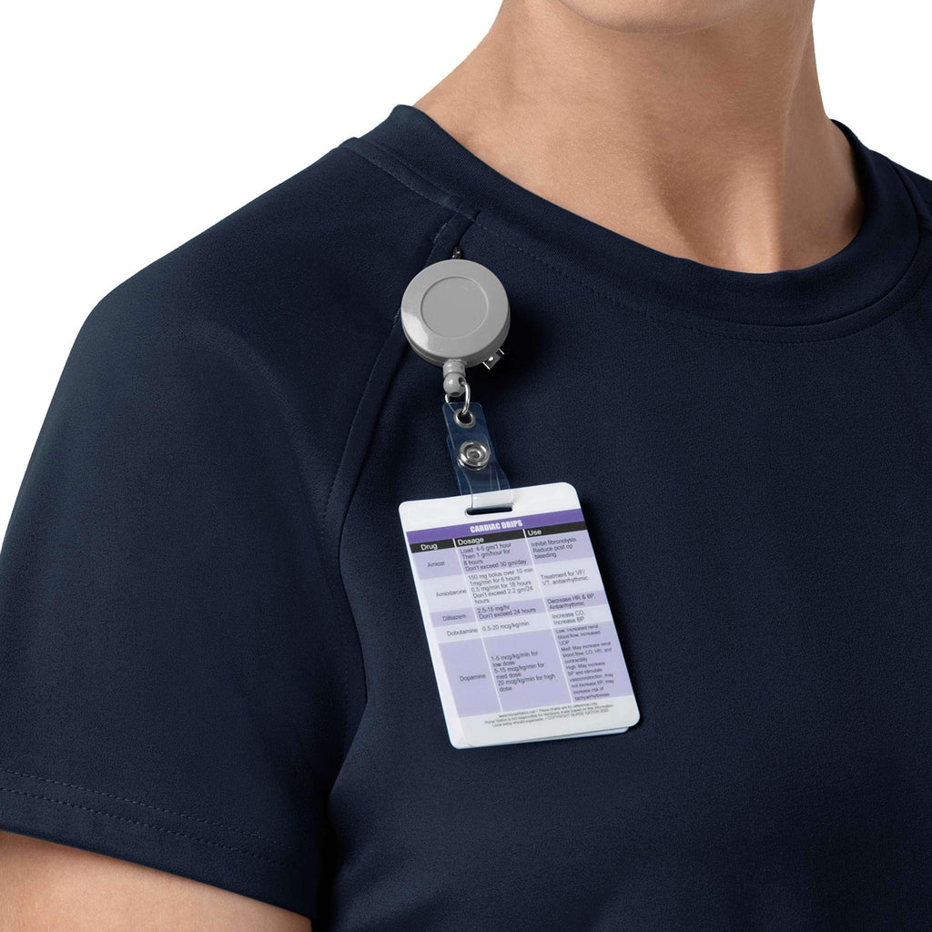 Women's force cross-flex knit crew neck scrub top