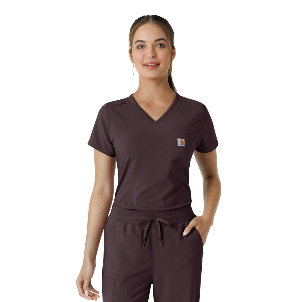 Women's force cross-flex  tuck-in scrub top