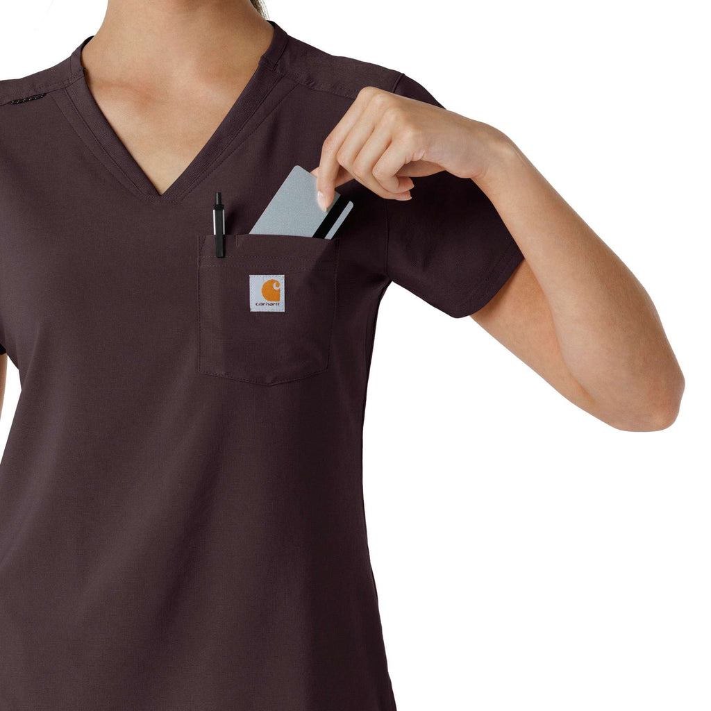 Women's force cross-flex  tuck-in scrub top