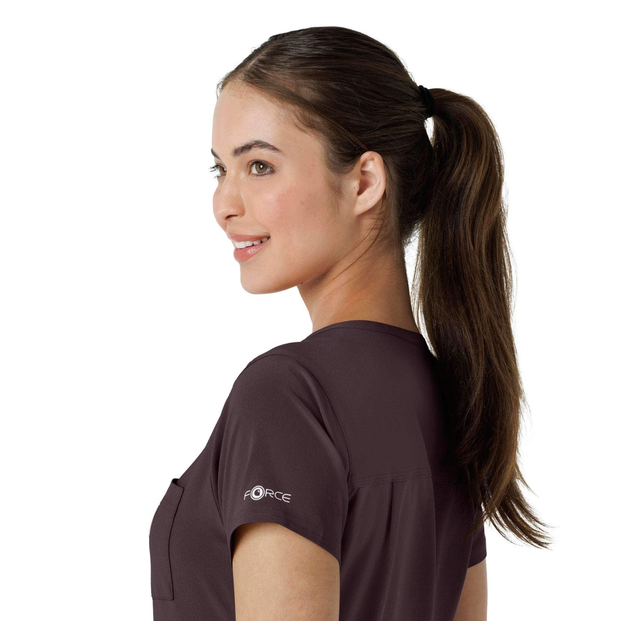Women's force cross-flex  tuck-in scrub top