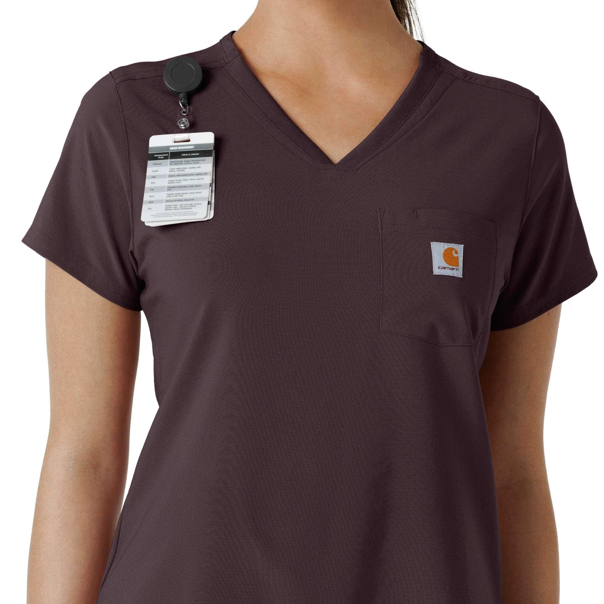Women's force cross-flex  tuck-in scrub top