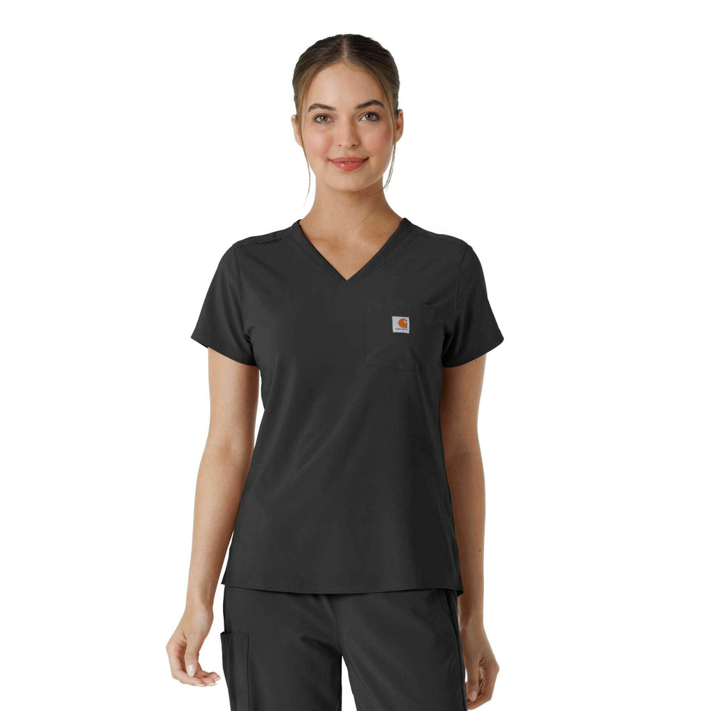 Women's force cross-flex  tuck-in scrub top