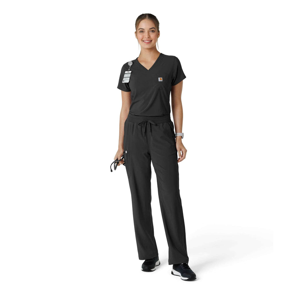 Women's force cross-flex  tuck-in scrub top