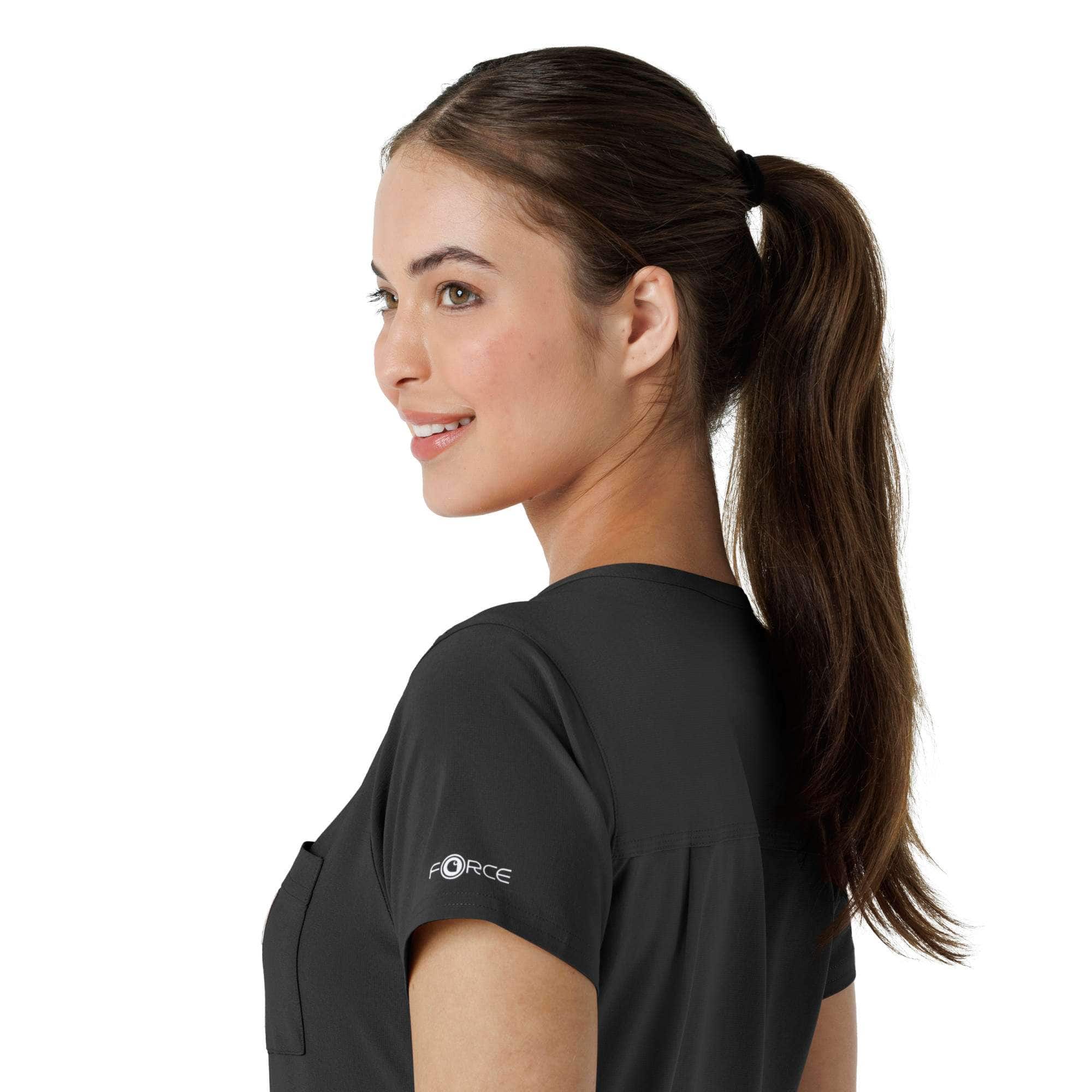 Women's force cross-flex  tuck-in scrub top