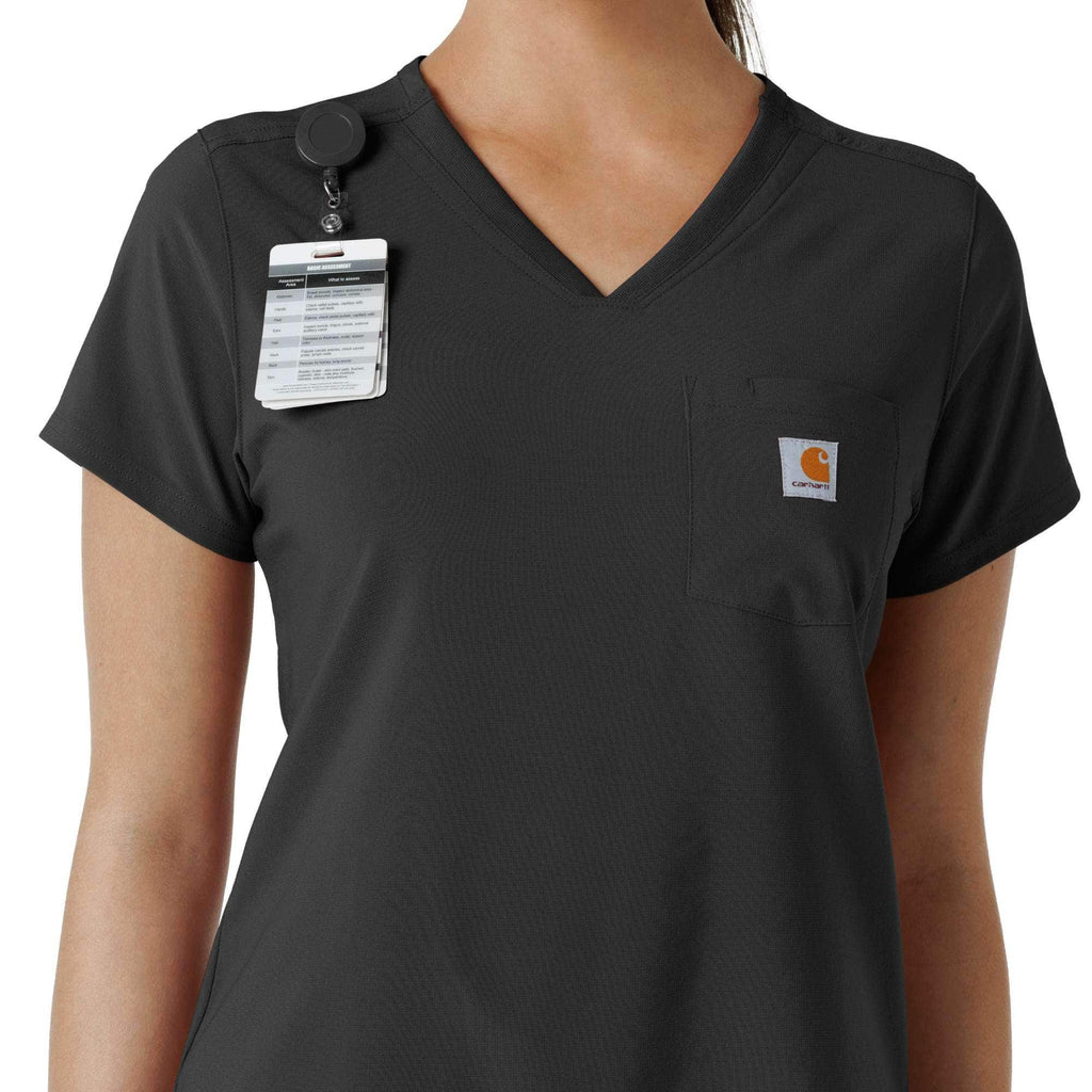 Women's force cross-flex  tuck-in scrub top