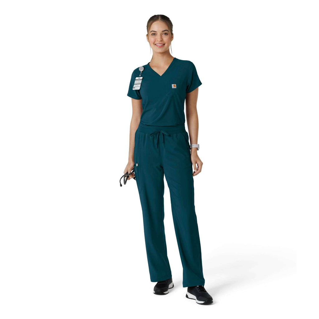 Women's force cross-flex  tuck-in scrub top