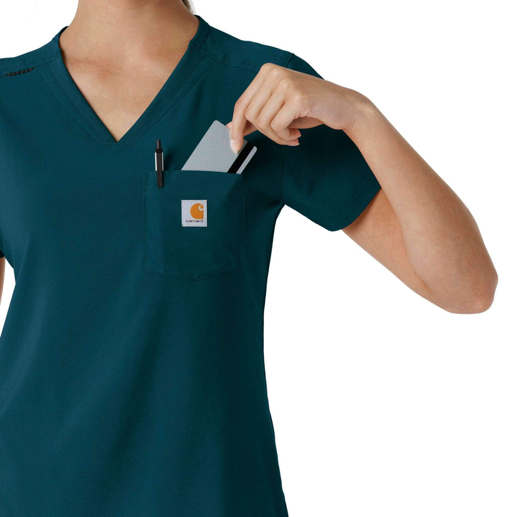 Women's force cross-flex  tuck-in scrub top