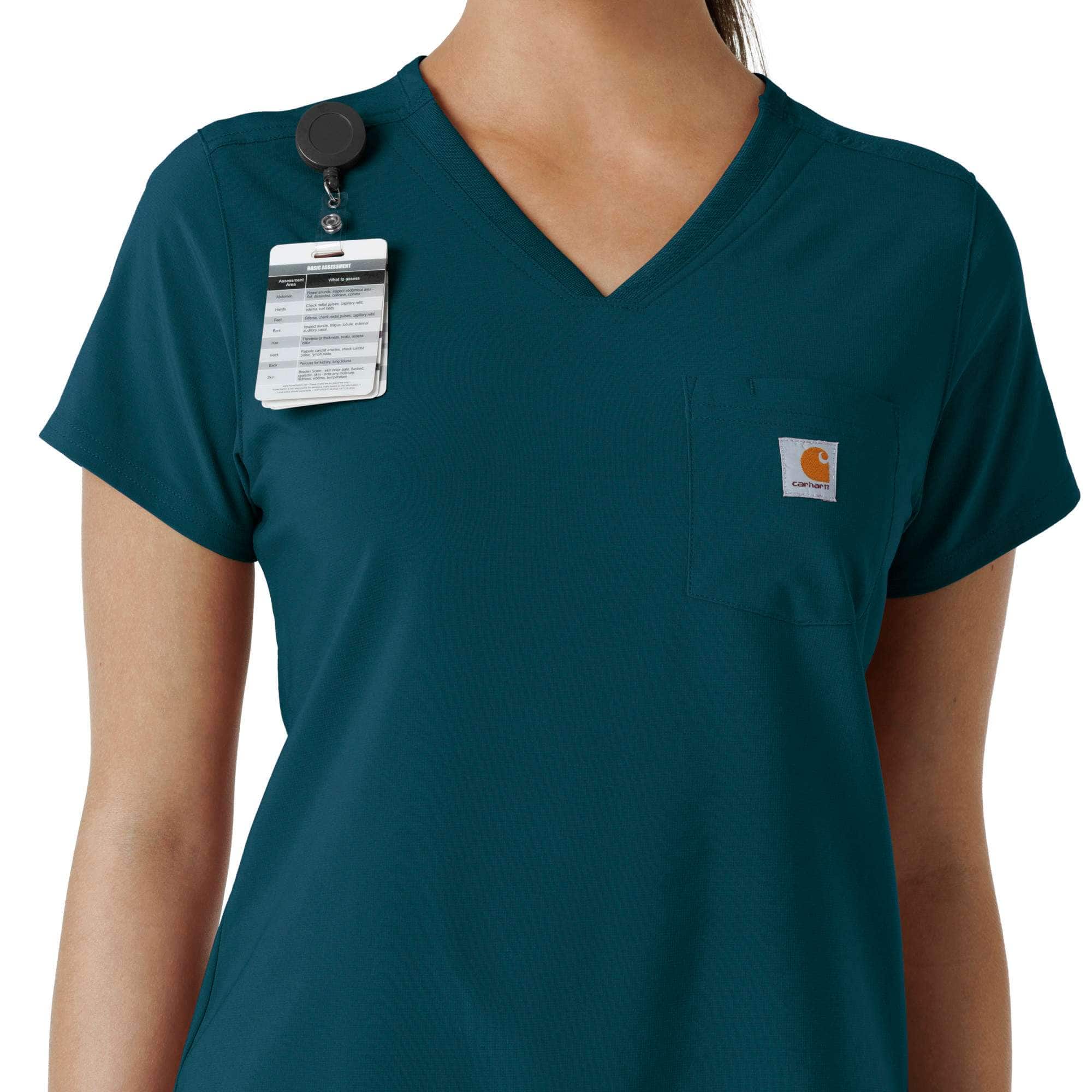 Women's force cross-flex  tuck-in scrub top