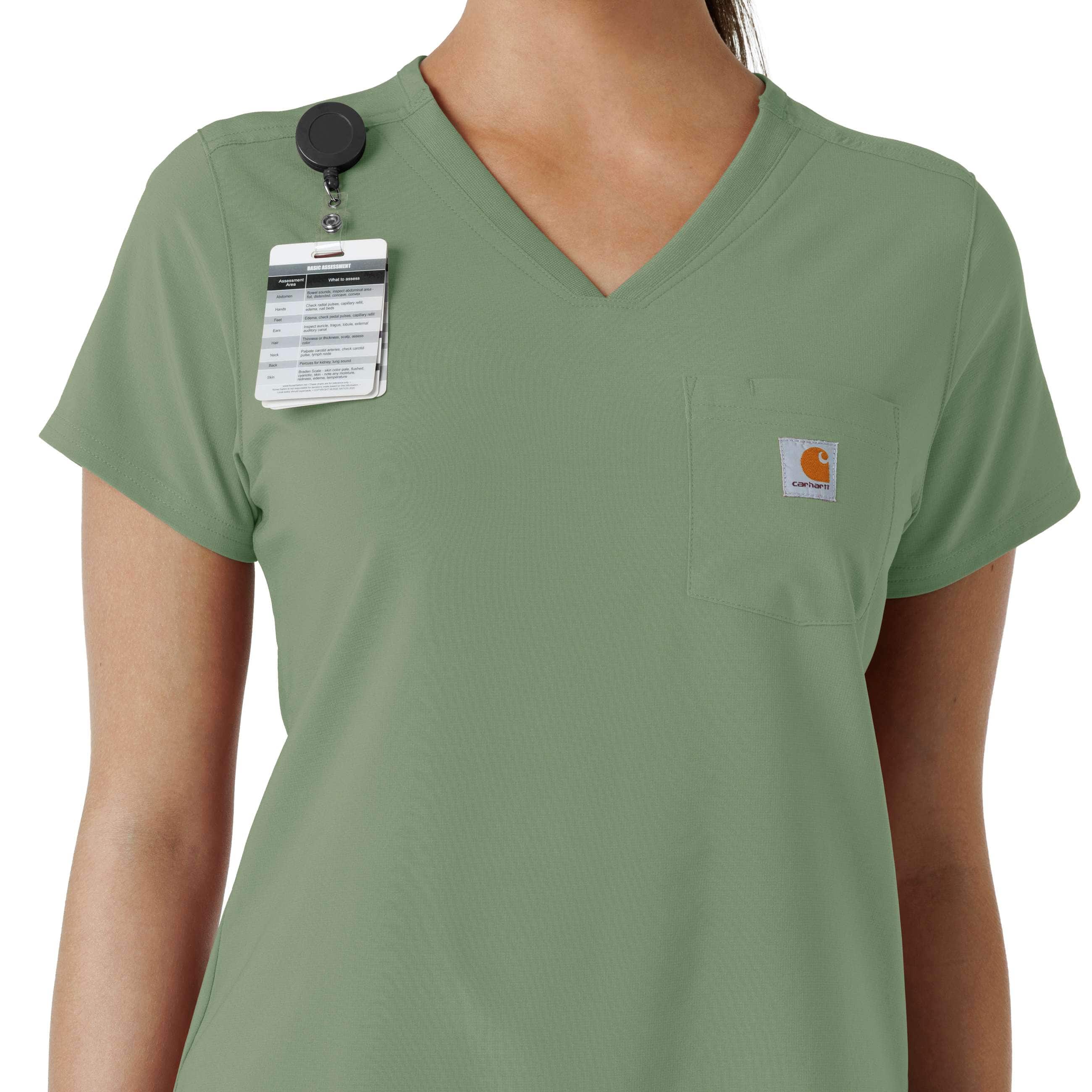 Women's force cross-flex  tuck-in scrub top