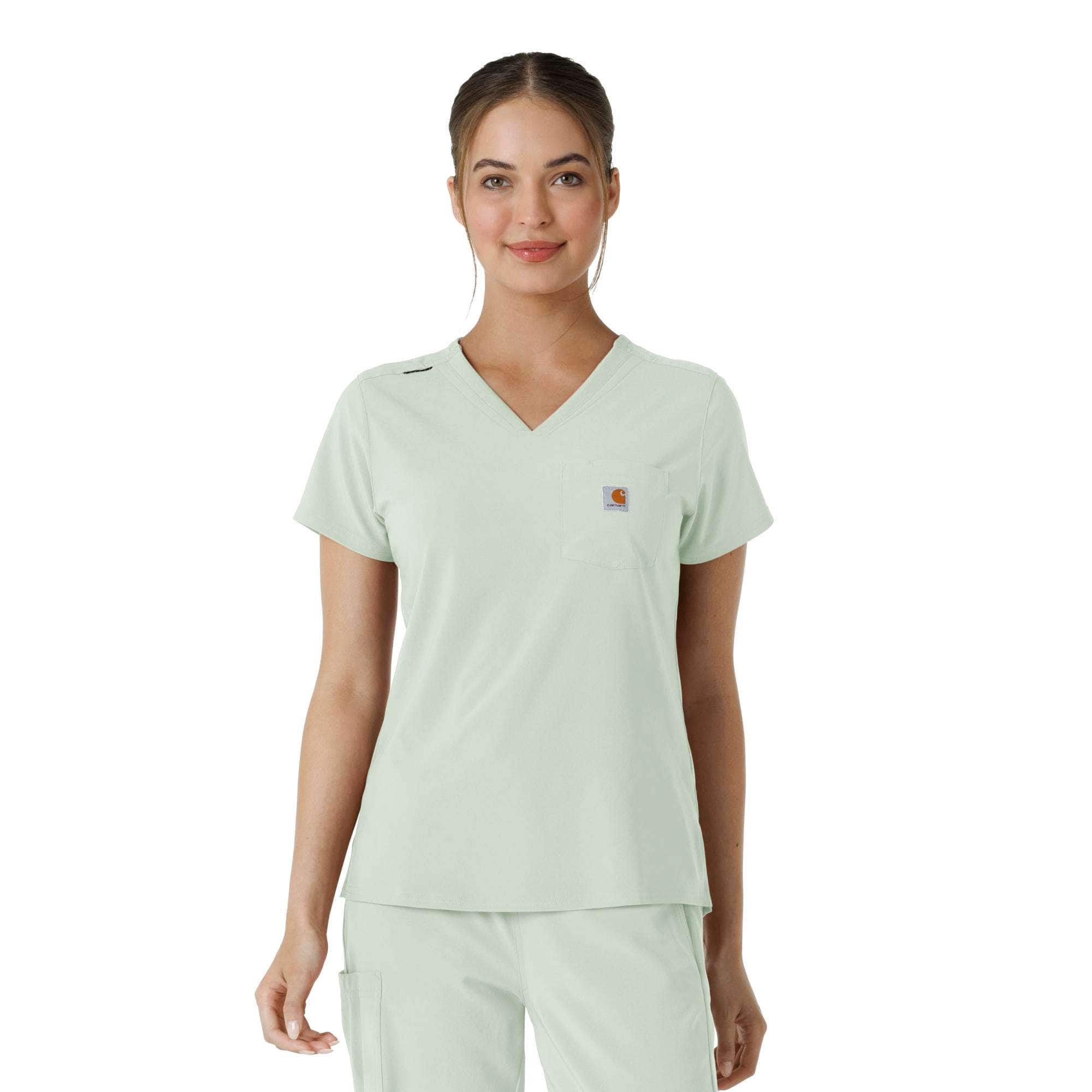 Women's force cross-flex  tuck-in scrub top