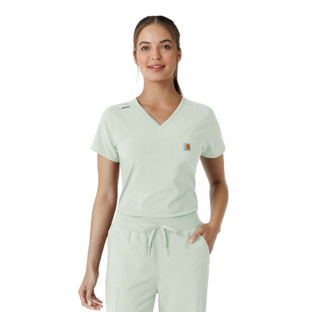 Women's force cross-flex  tuck-in scrub top