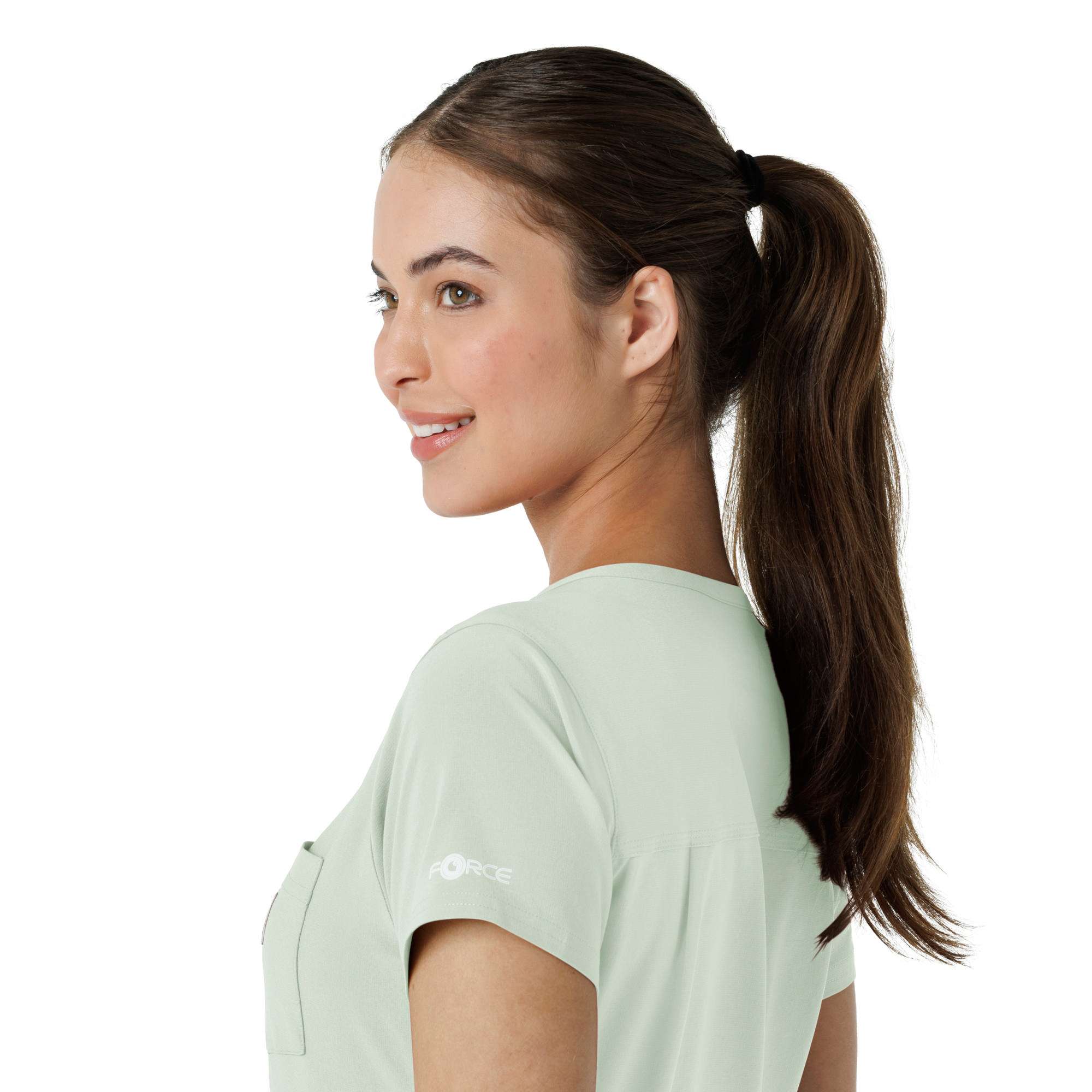 Women's force cross-flex  tuck-in scrub top