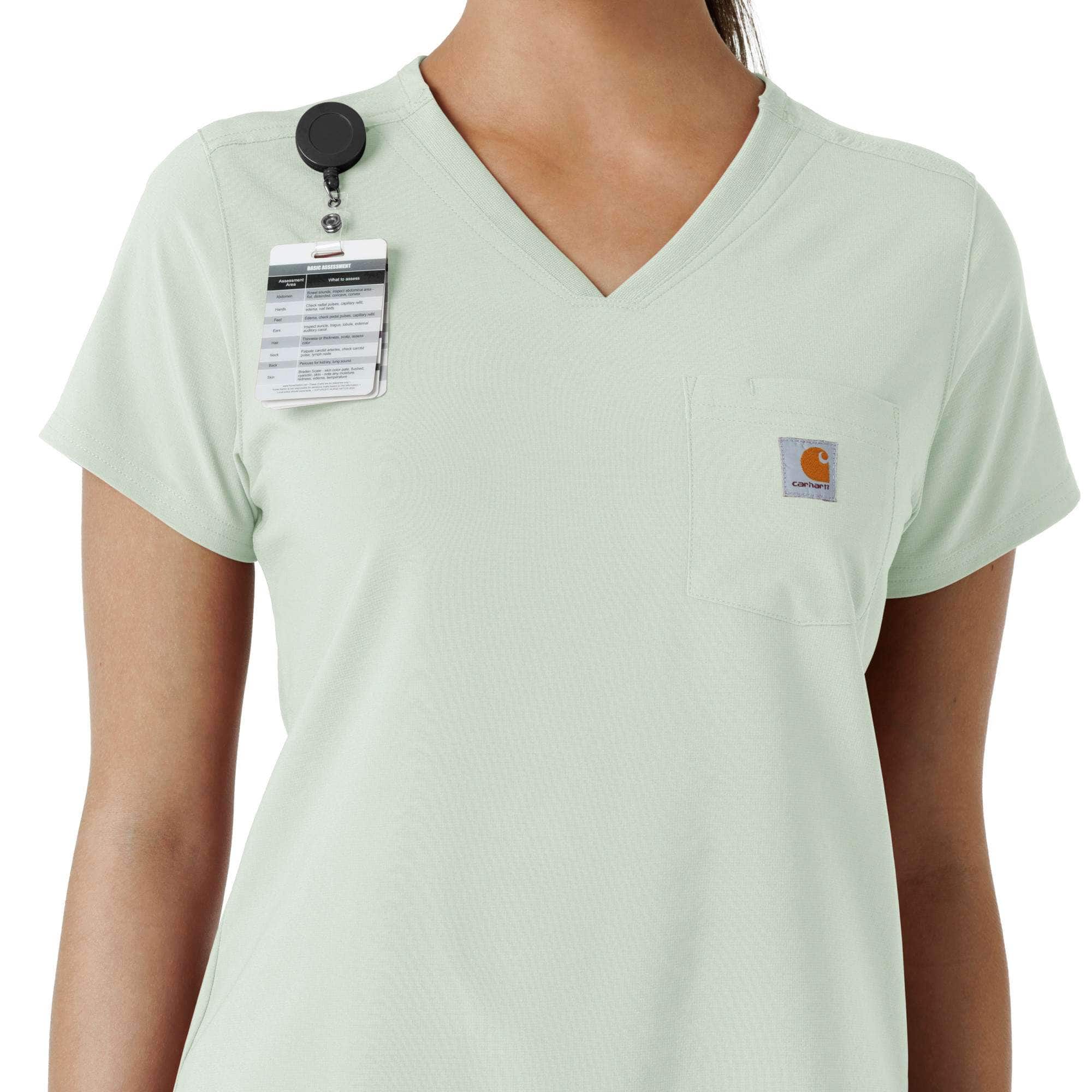 Women's force cross-flex  tuck-in scrub top