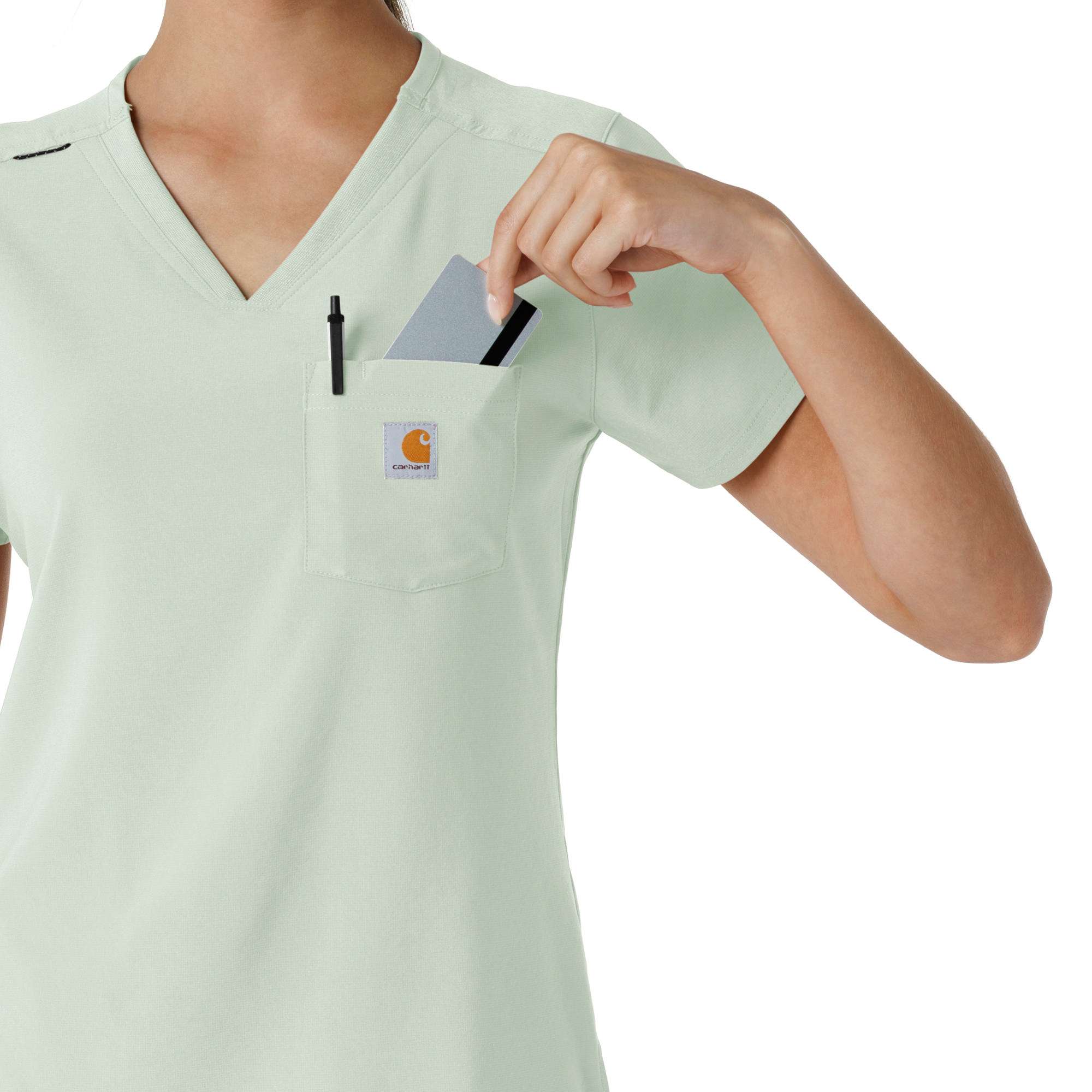 Women's force cross-flex  tuck-in scrub top