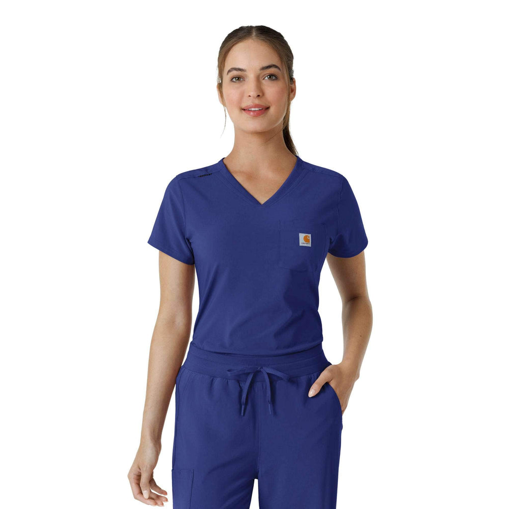 Women's force cross-flex  tuck-in scrub top