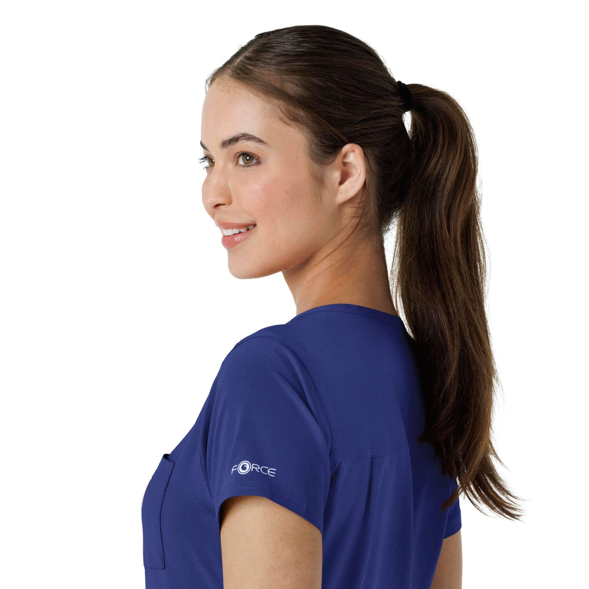 Women's force cross-flex  tuck-in scrub top