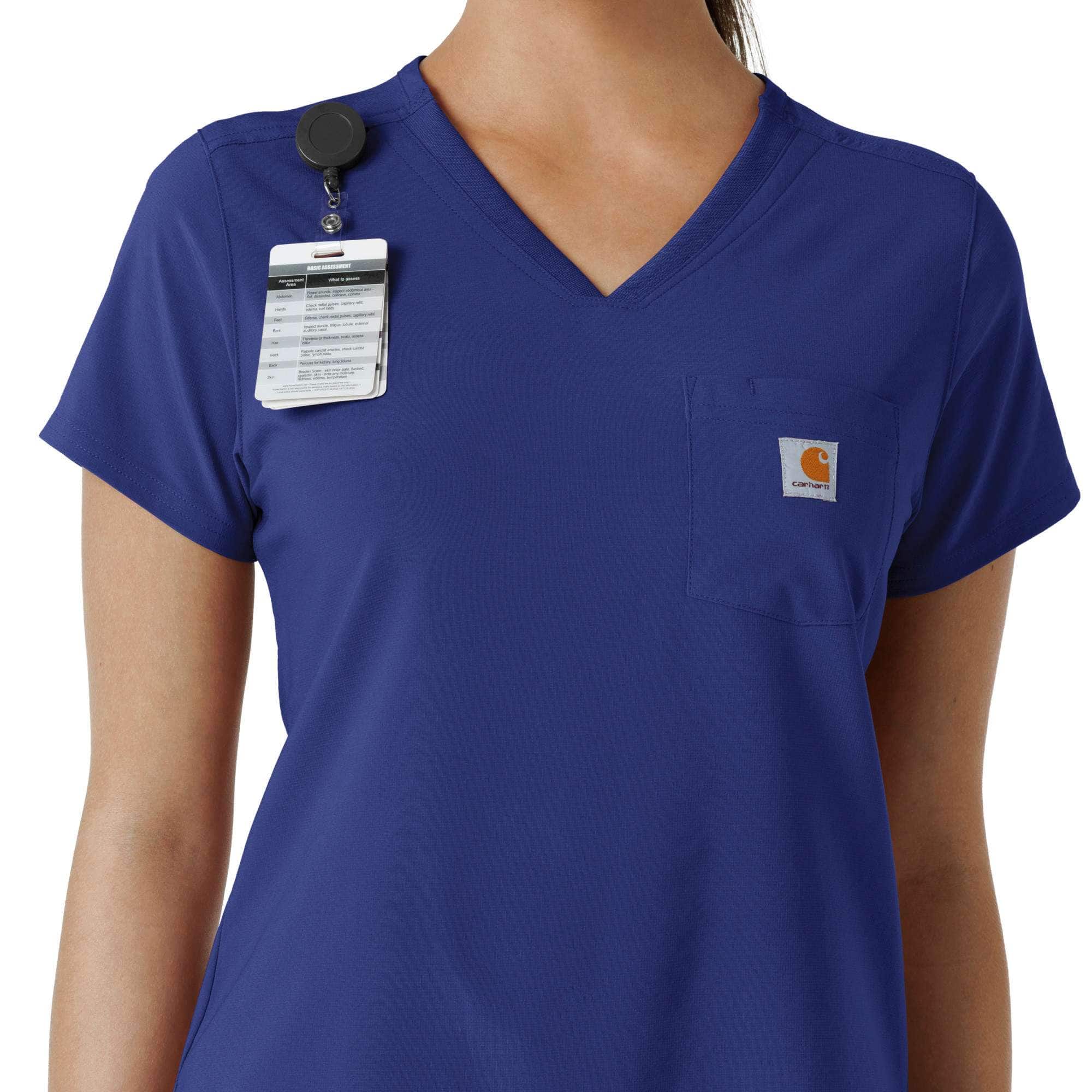 Women's force cross-flex  tuck-in scrub top