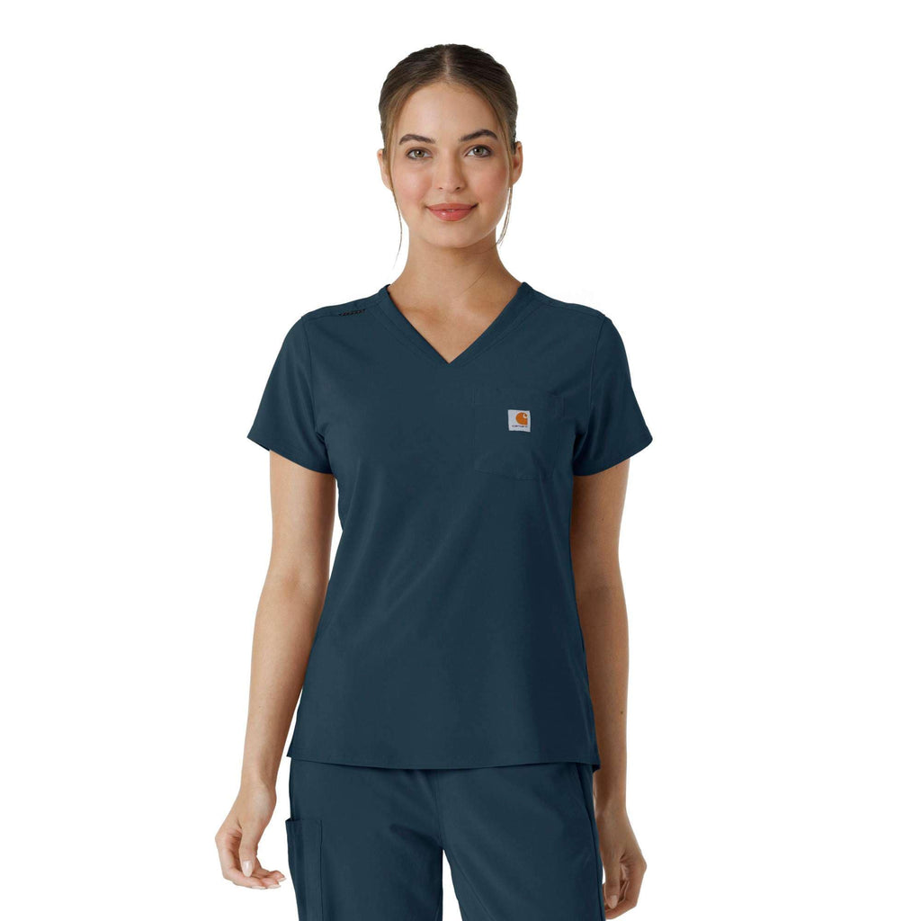 Women's force cross-flex  tuck-in scrub top