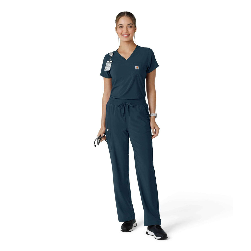 Women's force cross-flex  tuck-in scrub top
