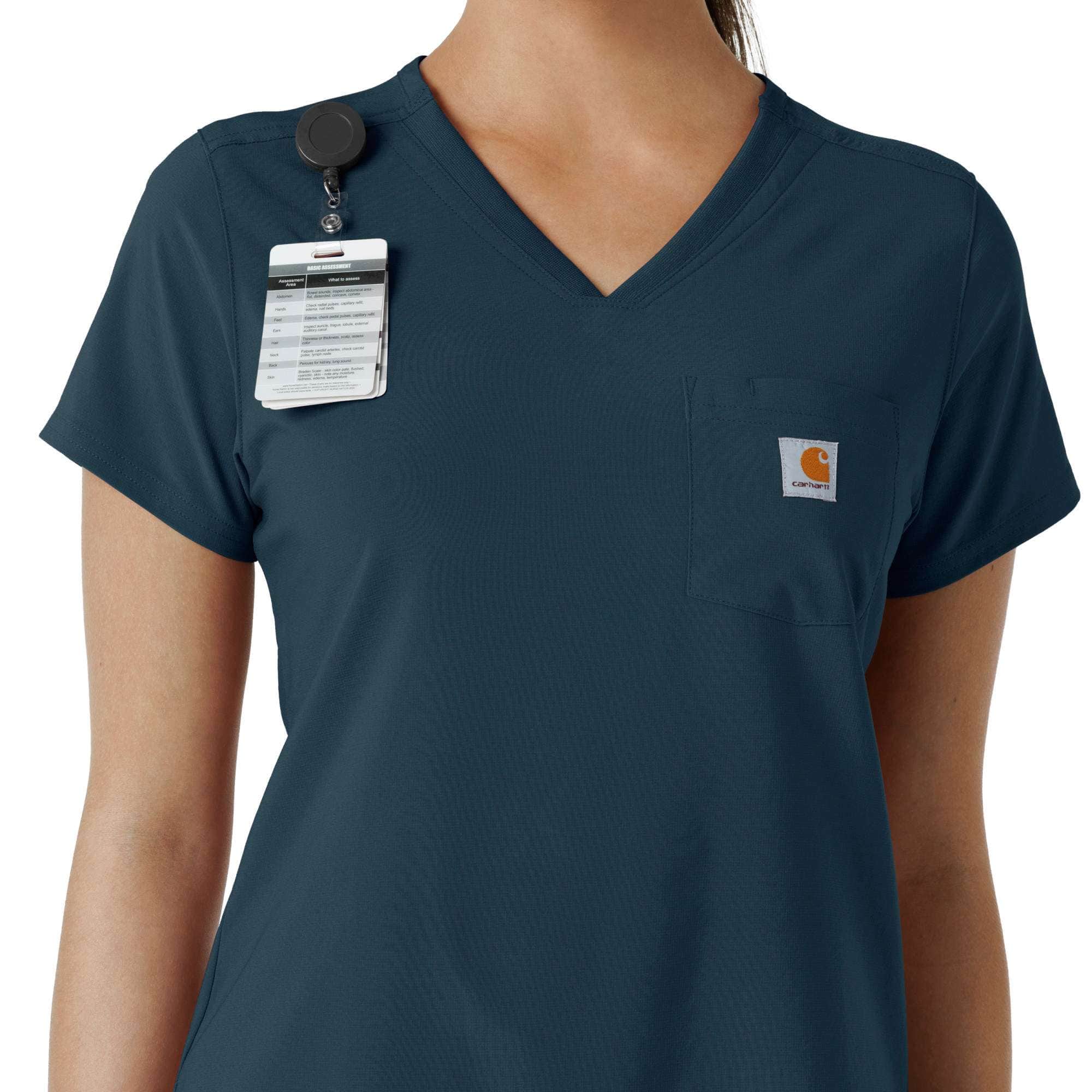 Women's force cross-flex  tuck-in scrub top