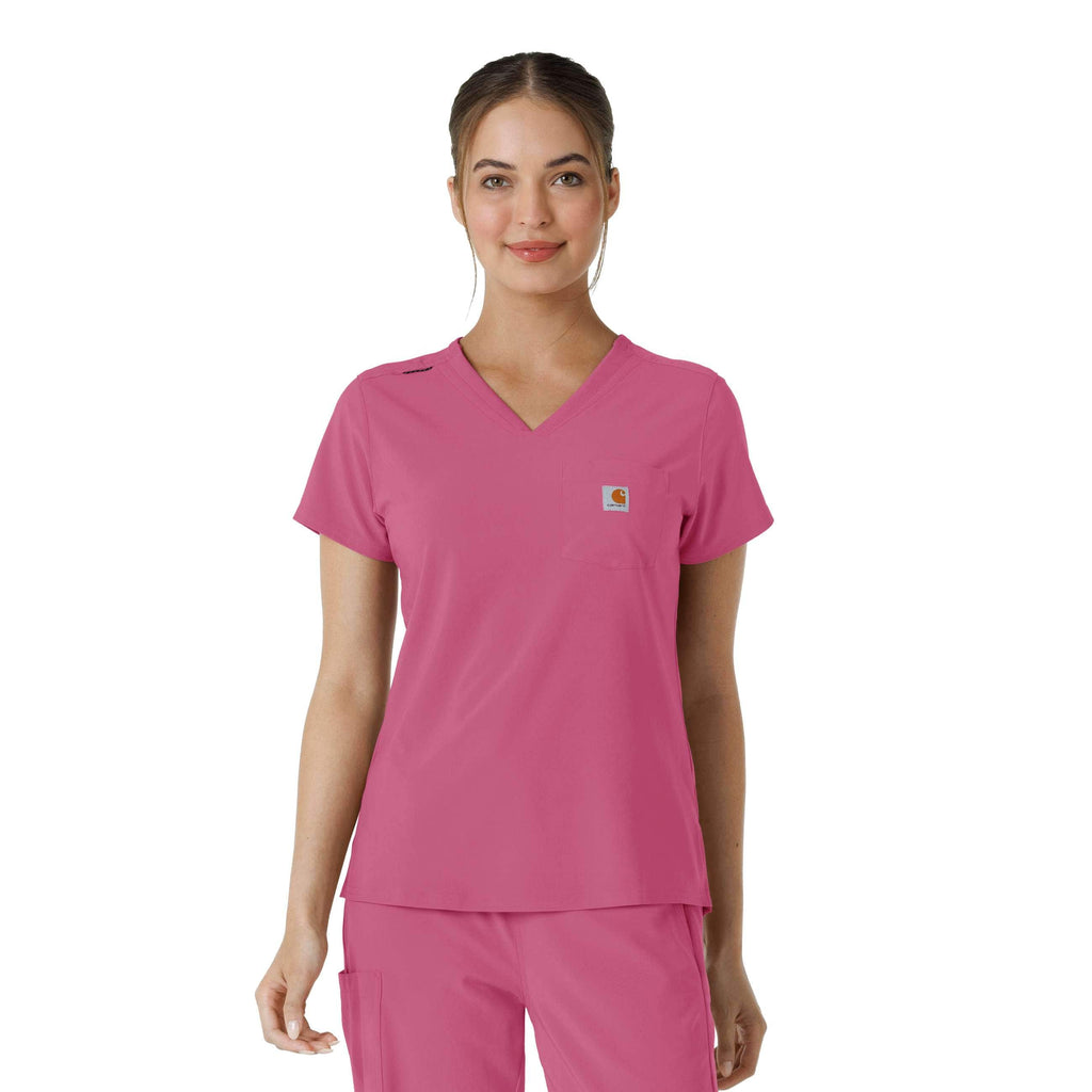 Women's force cross-flex  tuck-in scrub top