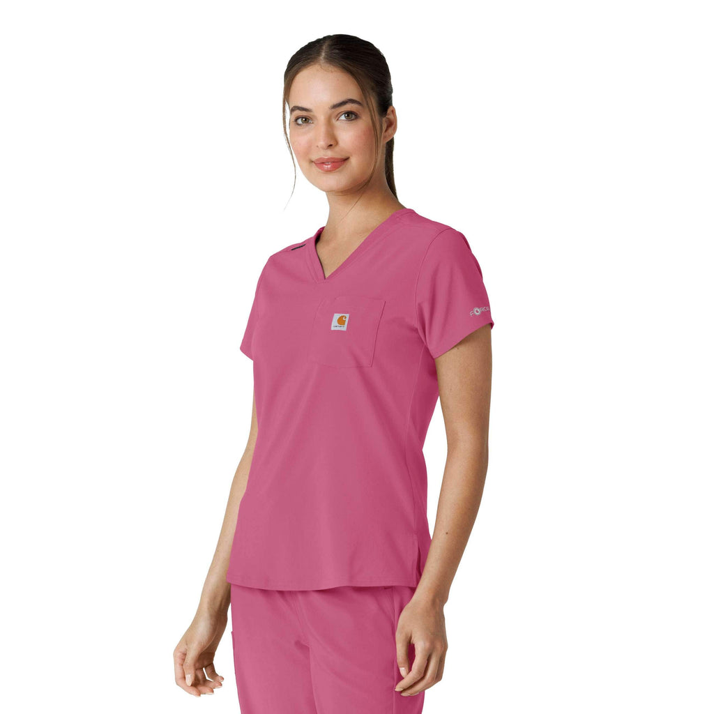 Women's force cross-flex  tuck-in scrub top