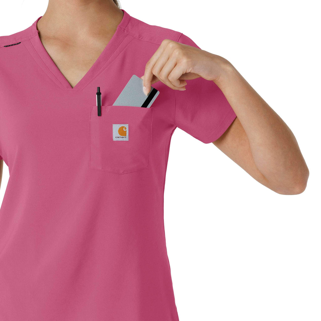 Women's force cross-flex  tuck-in scrub top