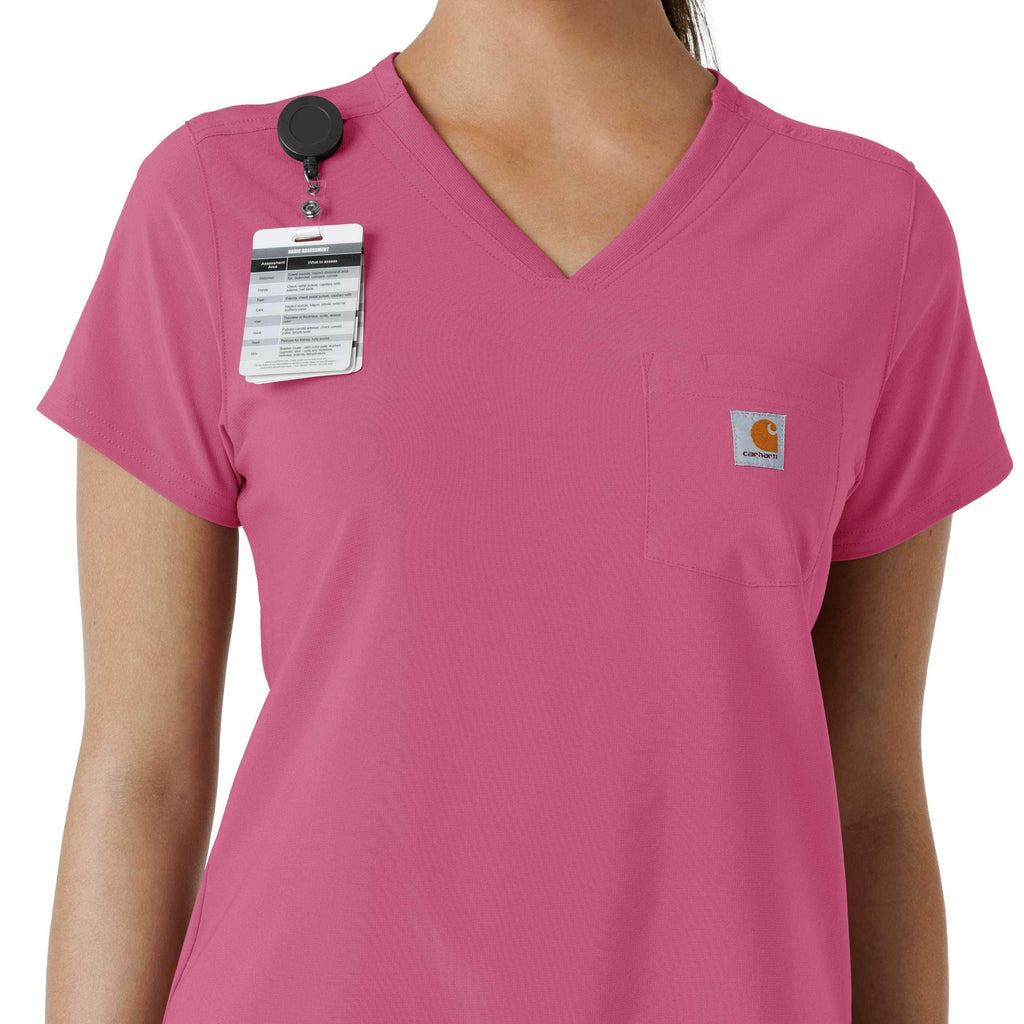 Women's force cross-flex  tuck-in scrub top