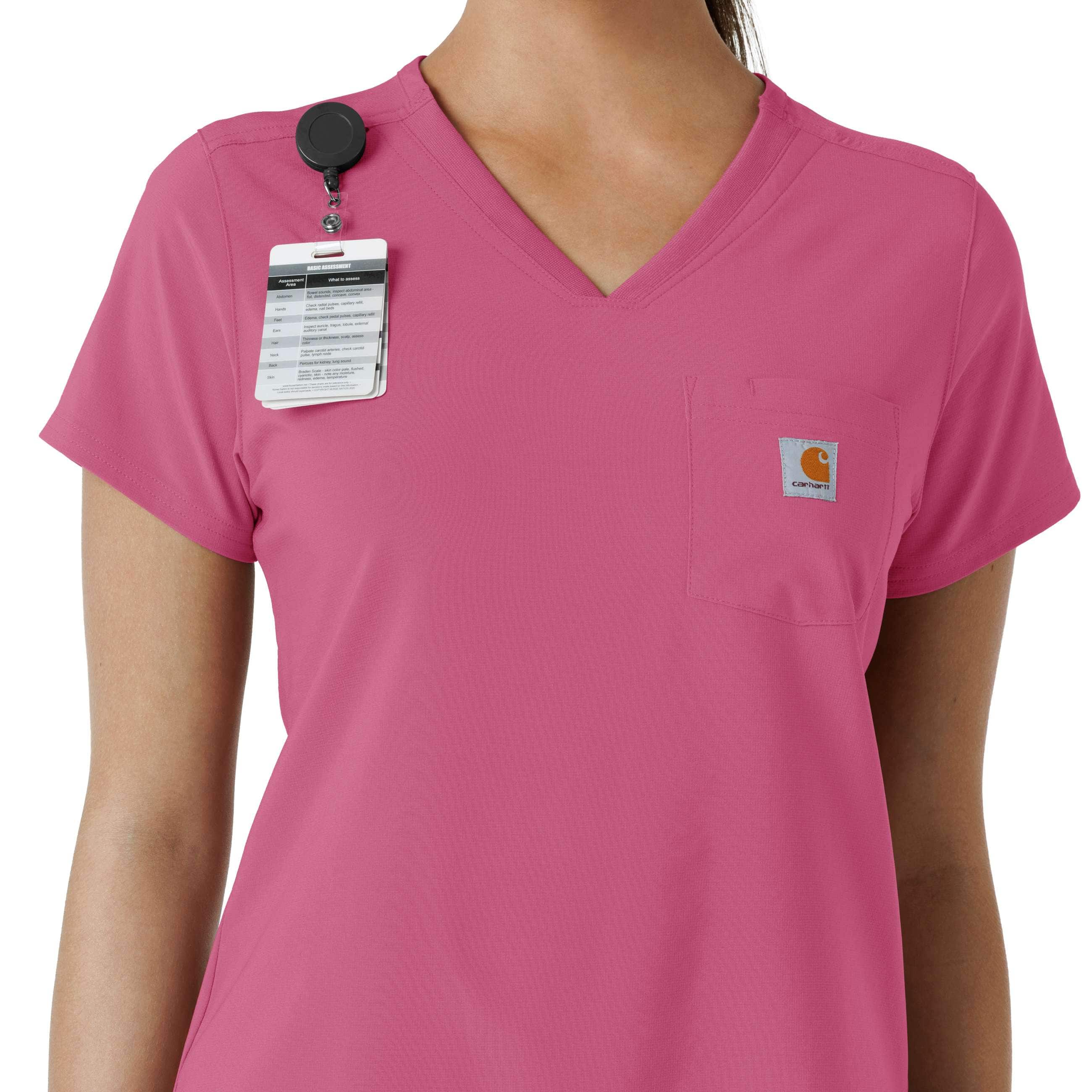 Women's force cross-flex  tuck-in scrub top