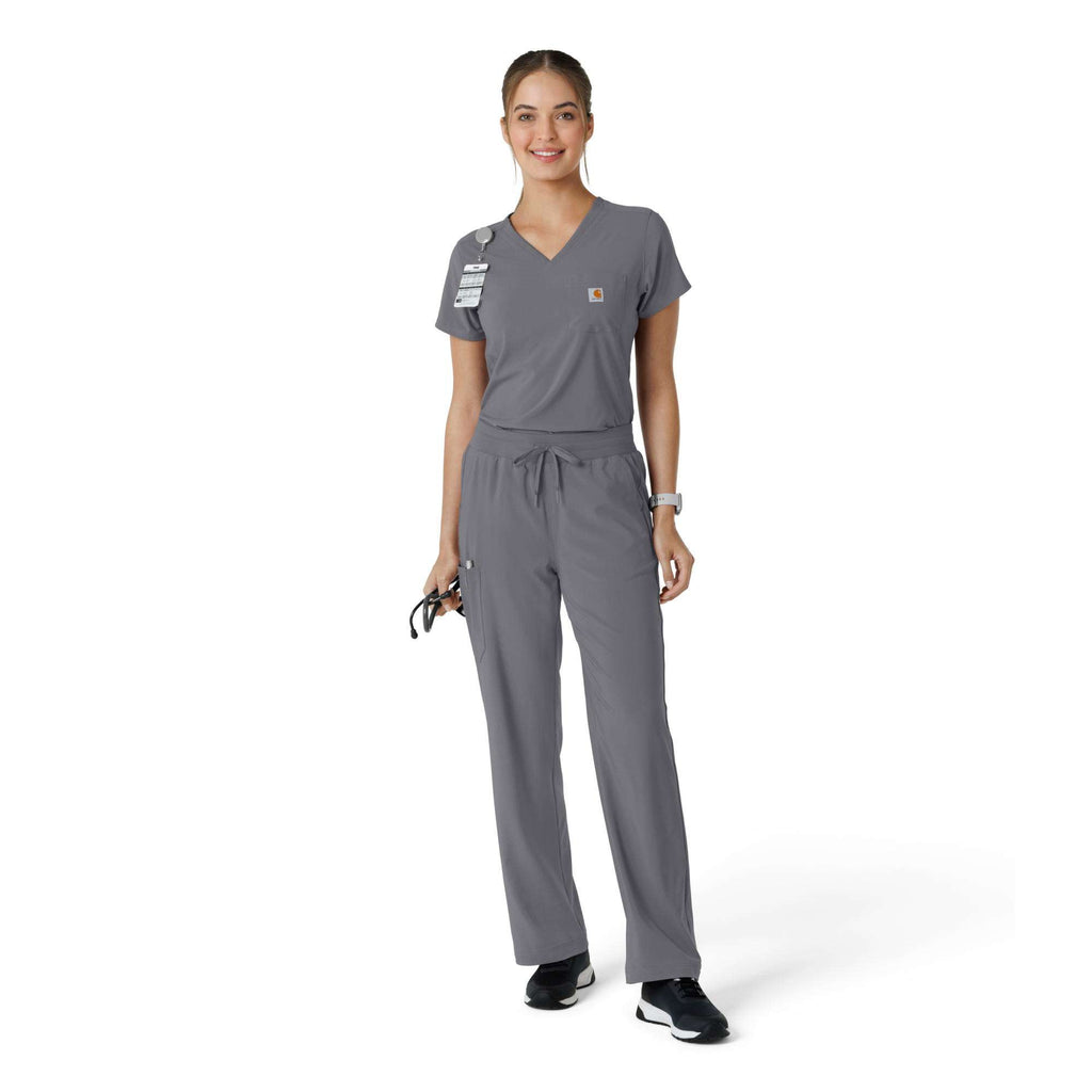Women's force cross-flex  tuck-in scrub top