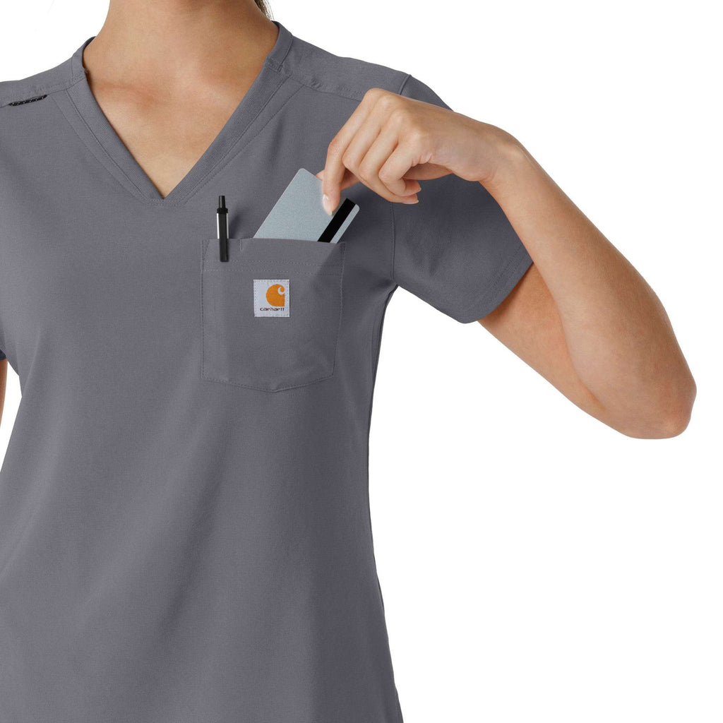 Women's force cross-flex  tuck-in scrub top