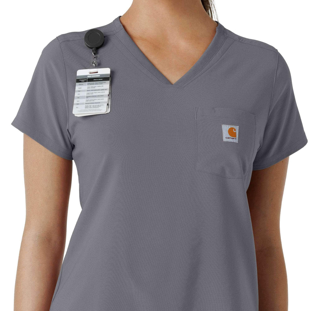 Women's force cross-flex  tuck-in scrub top