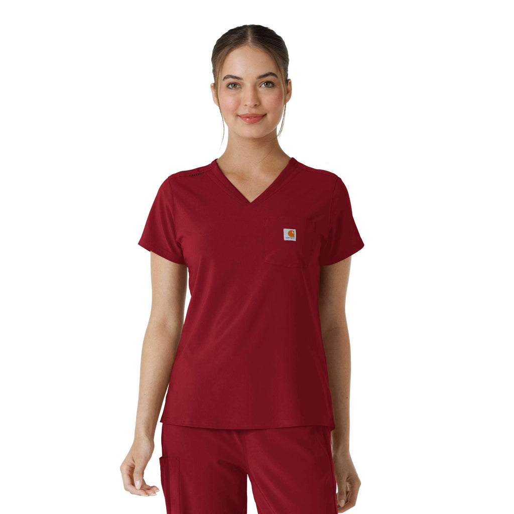 Women's force cross-flex  tuck-in scrub top