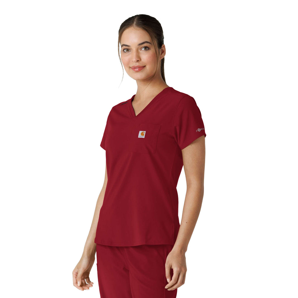 Women's force cross-flex  tuck-in scrub top