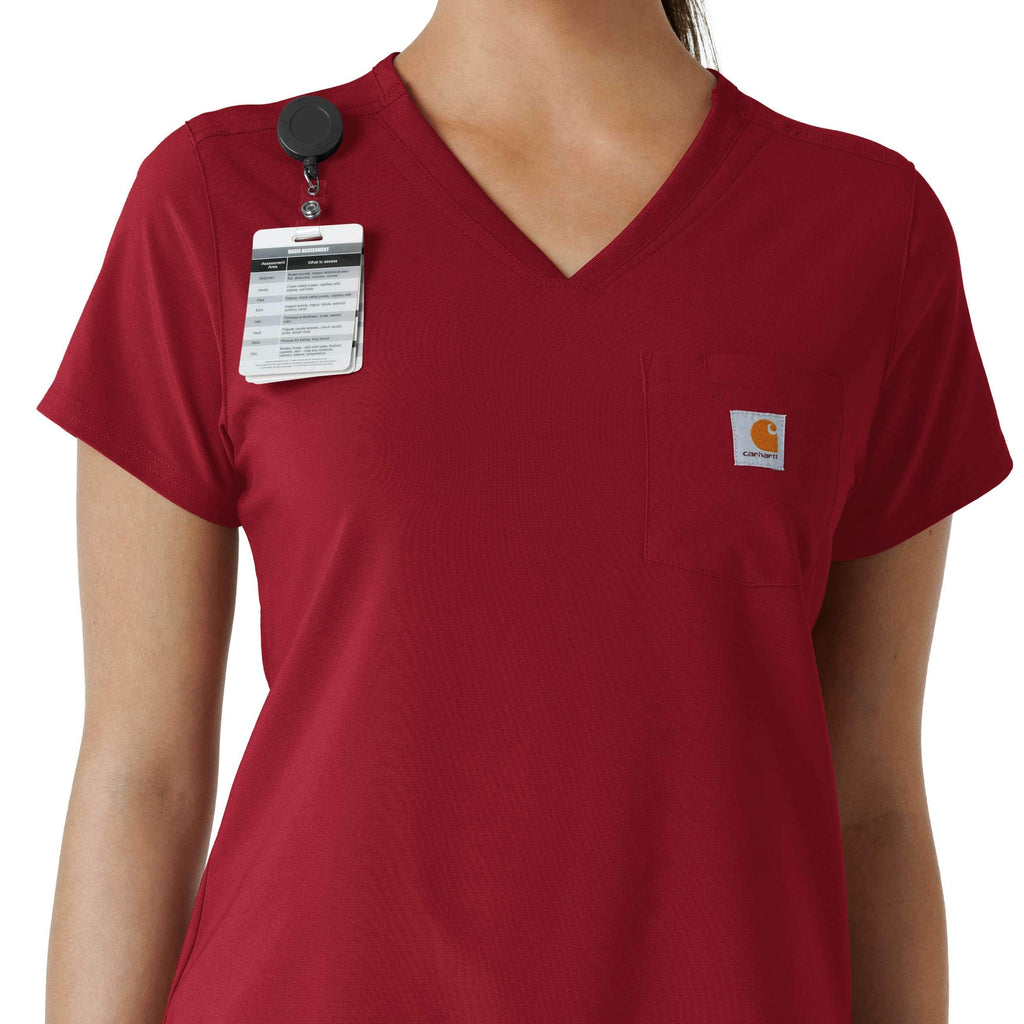 Women's force cross-flex  tuck-in scrub top