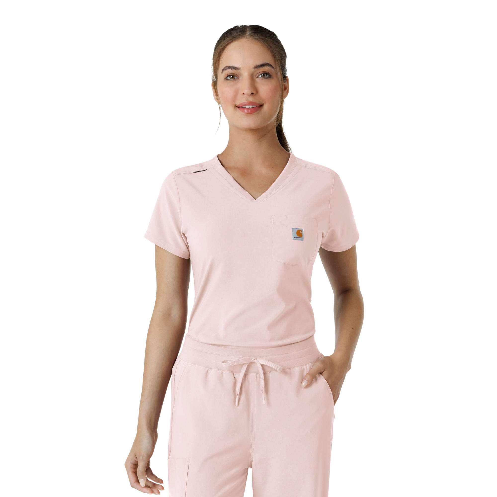 Women's force cross-flex  tuck-in scrub top