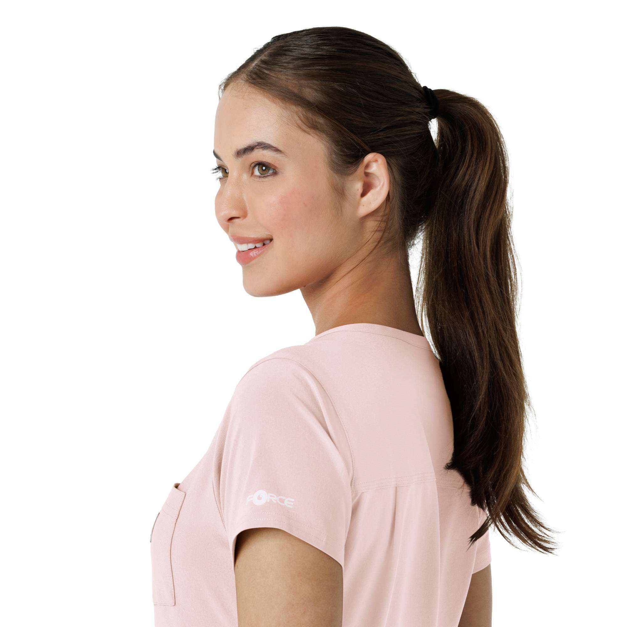Women's force cross-flex  tuck-in scrub top