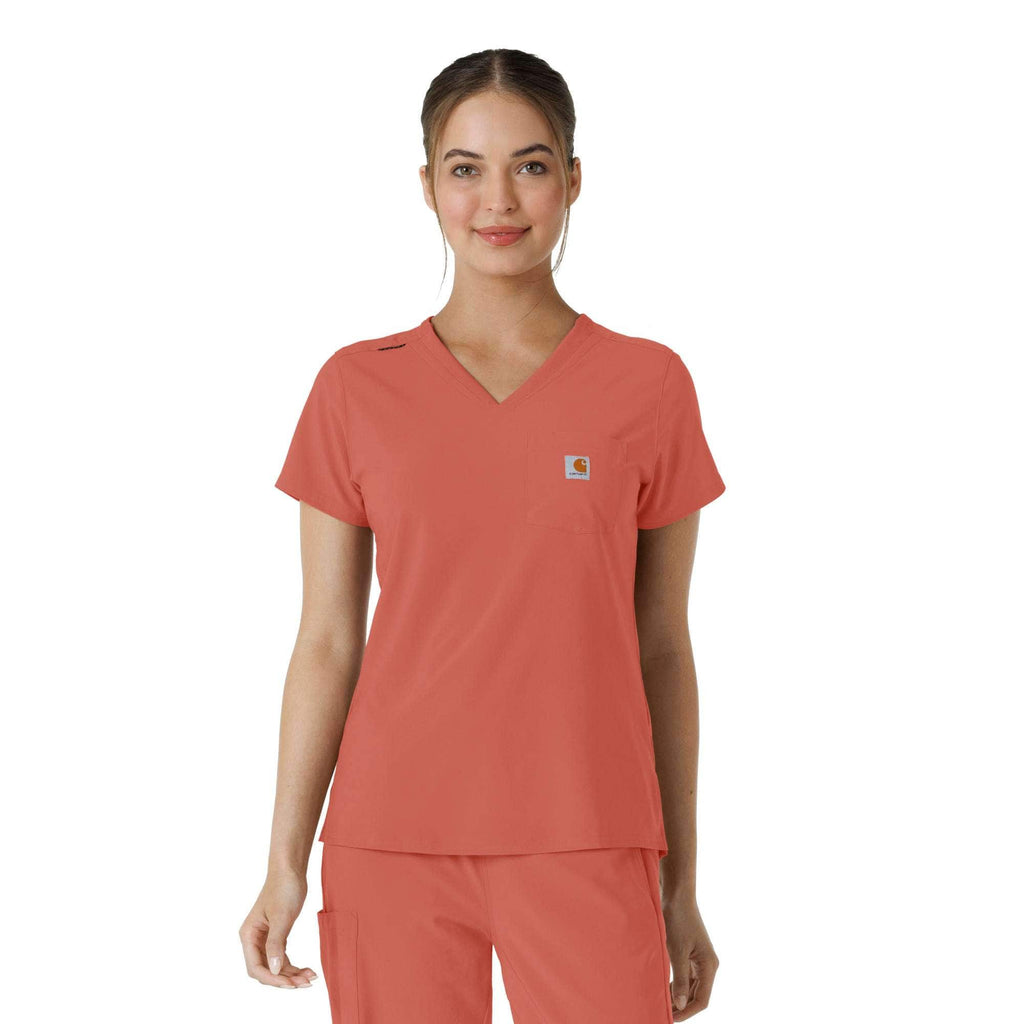 Women's force cross-flex  tuck-in scrub top