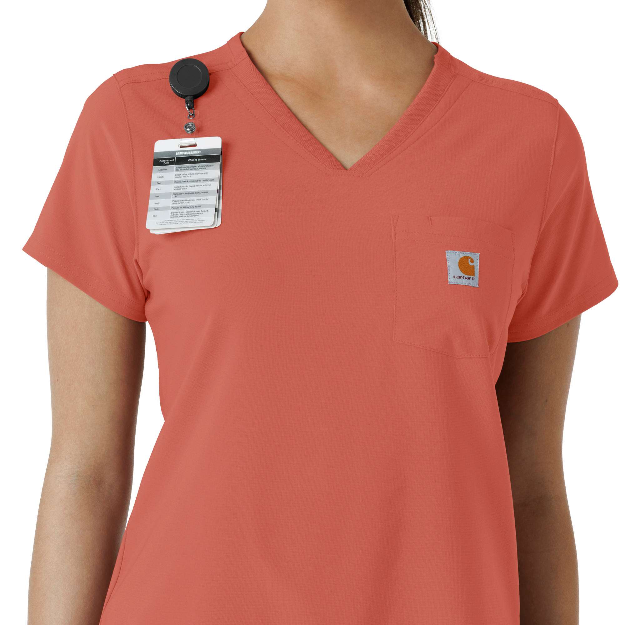 Women's force cross-flex  tuck-in scrub top