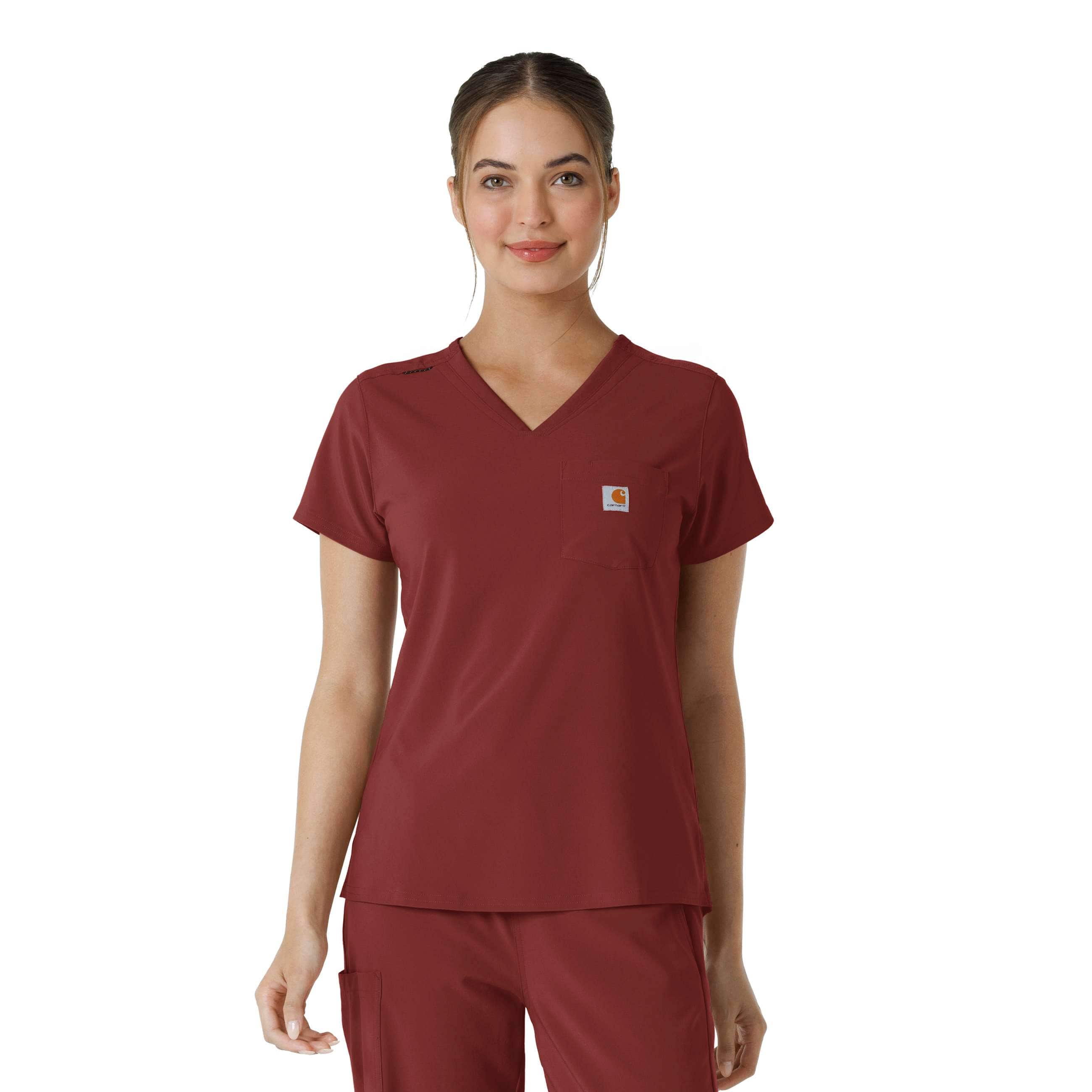 Women's force cross-flex  tuck-in scrub top