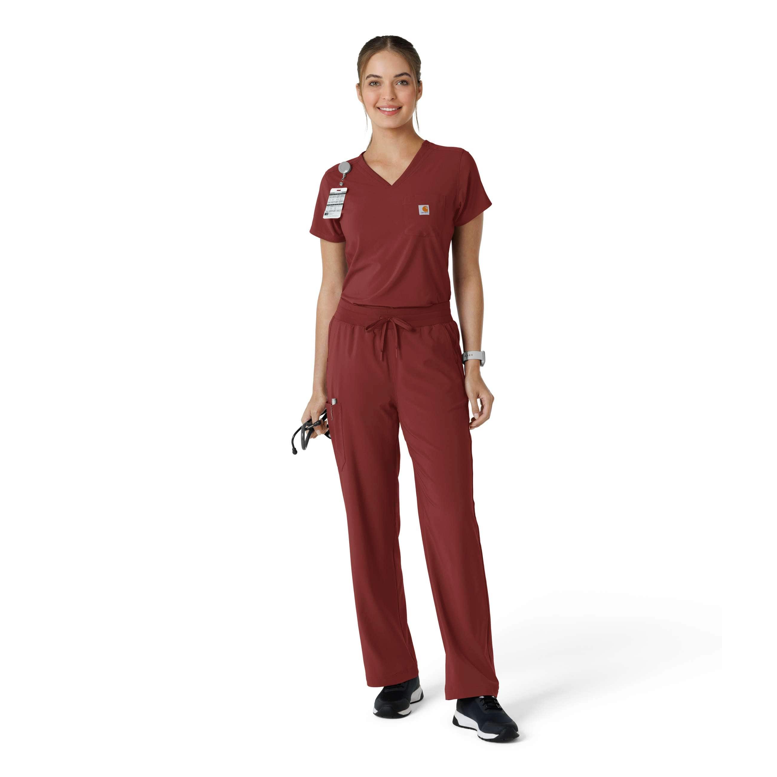 Women's force cross-flex  tuck-in scrub top