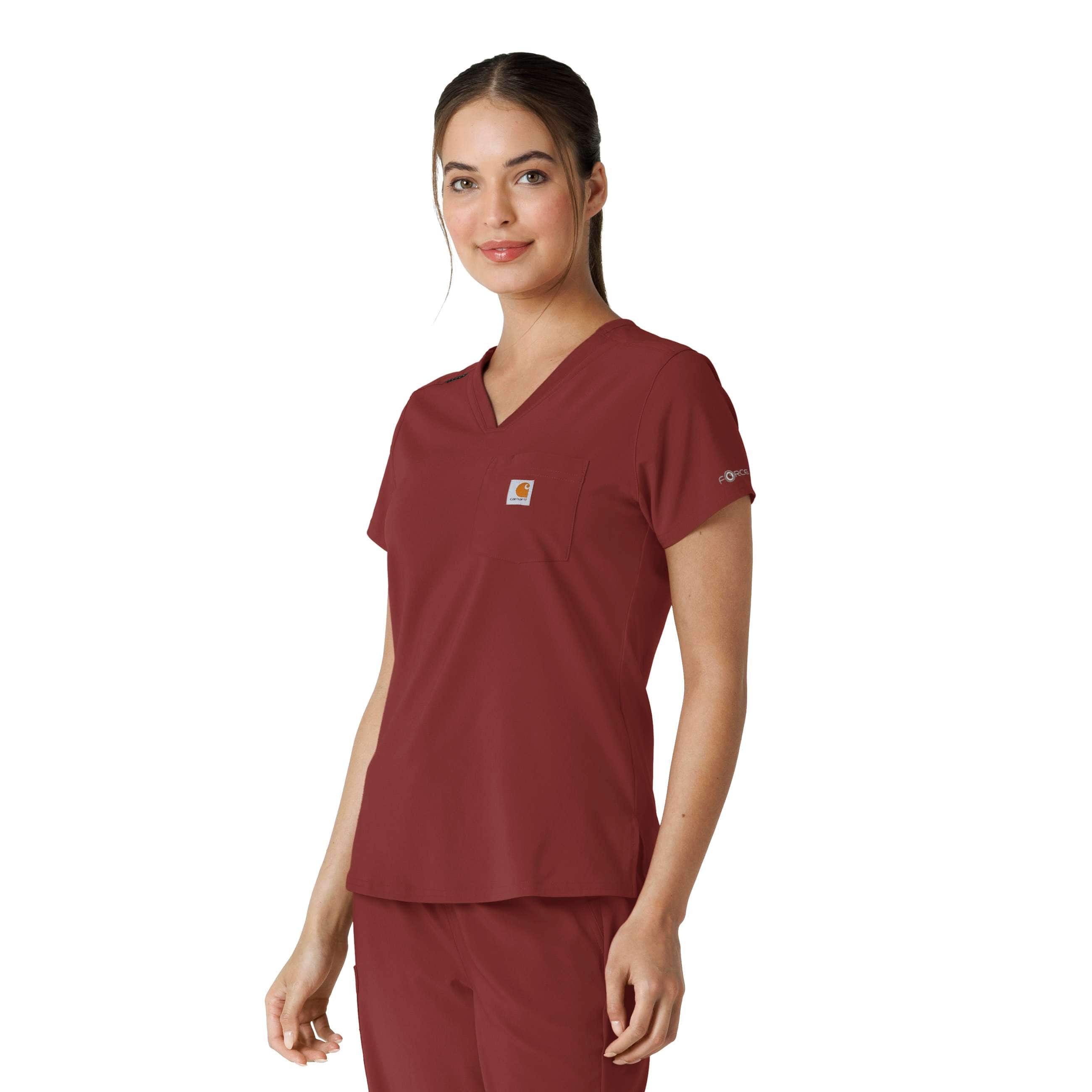 Women's force cross-flex  tuck-in scrub top