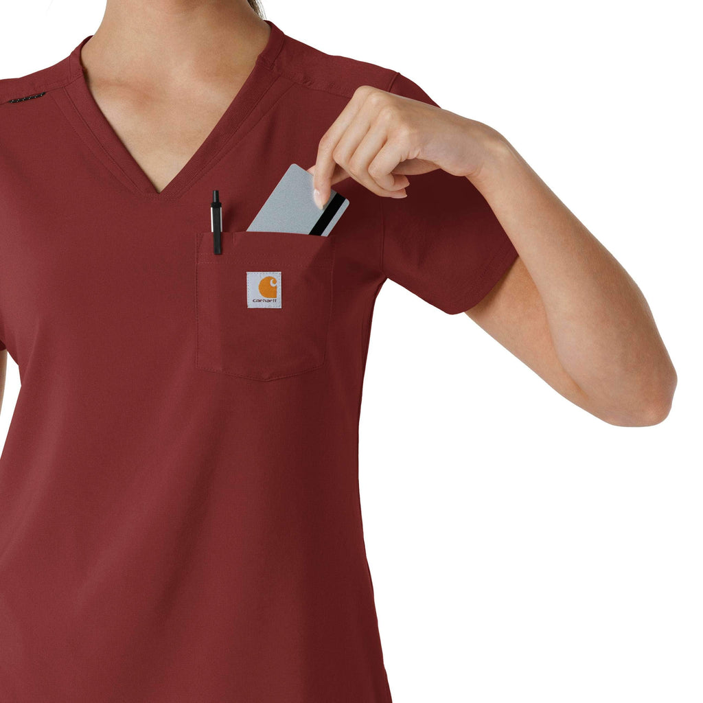 Women's force cross-flex  tuck-in scrub top
