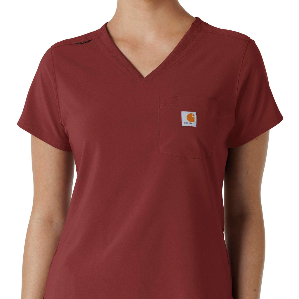 Women's force cross-flex  tuck-in scrub top