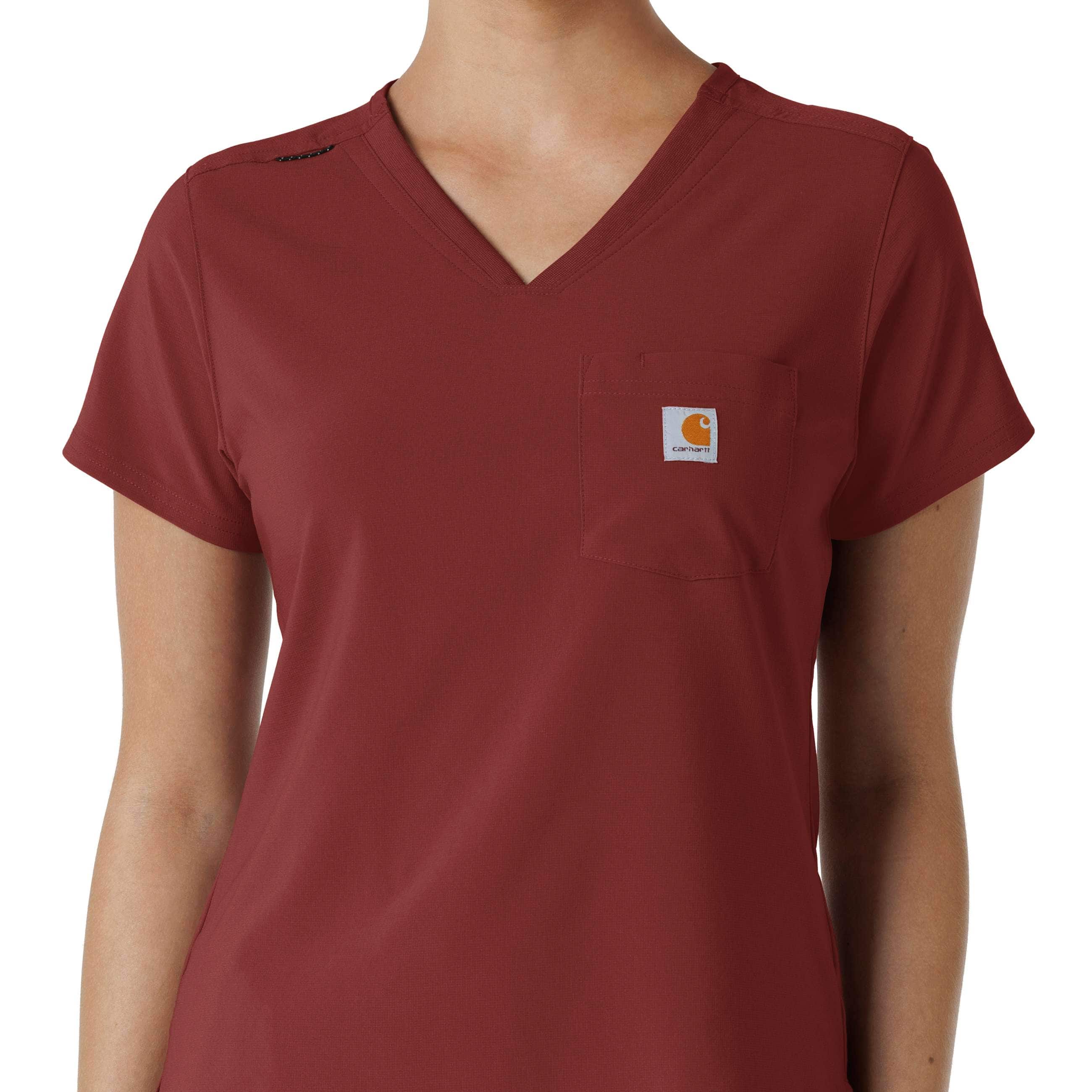 Women's force cross-flex  tuck-in scrub top
