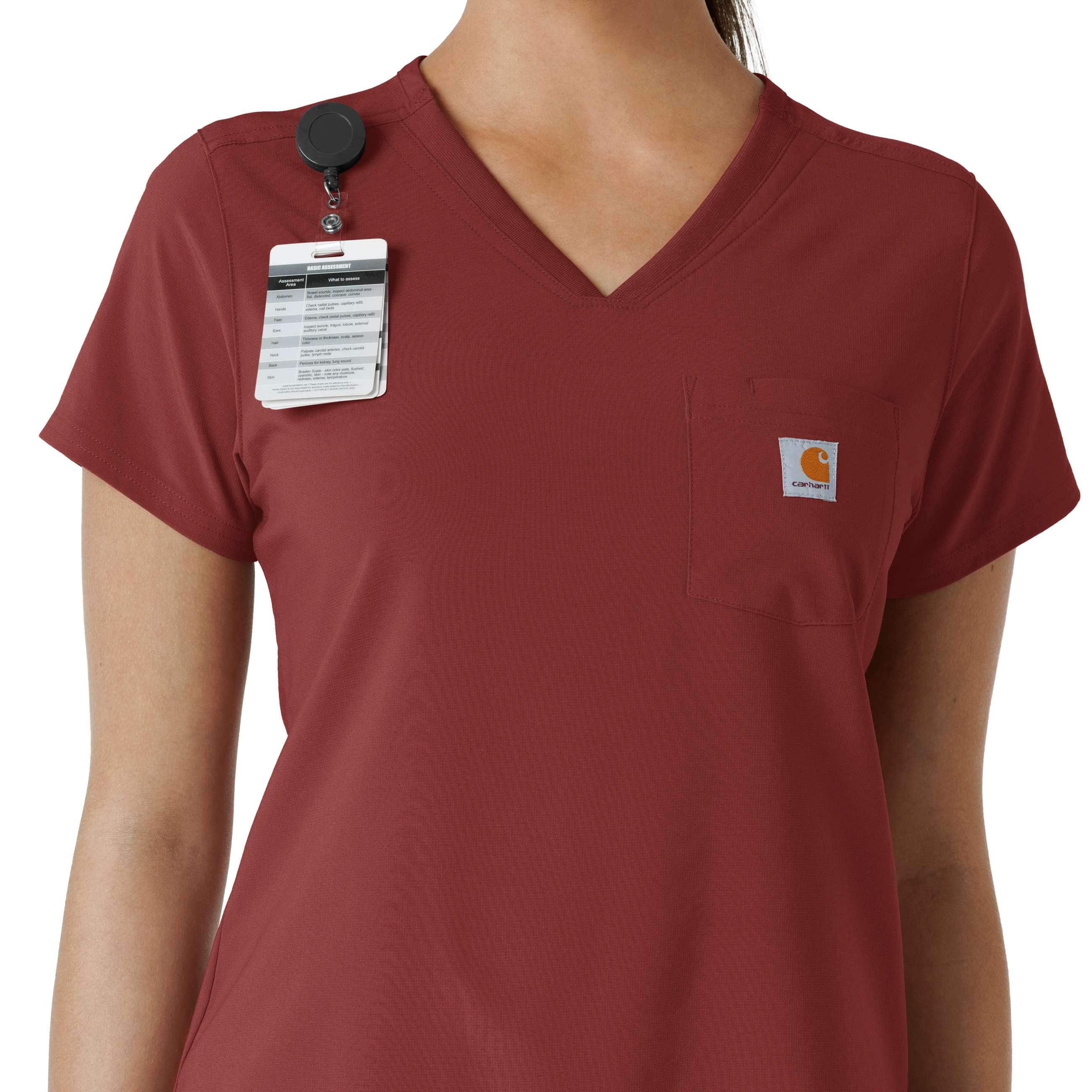 Women's force cross-flex  tuck-in scrub top