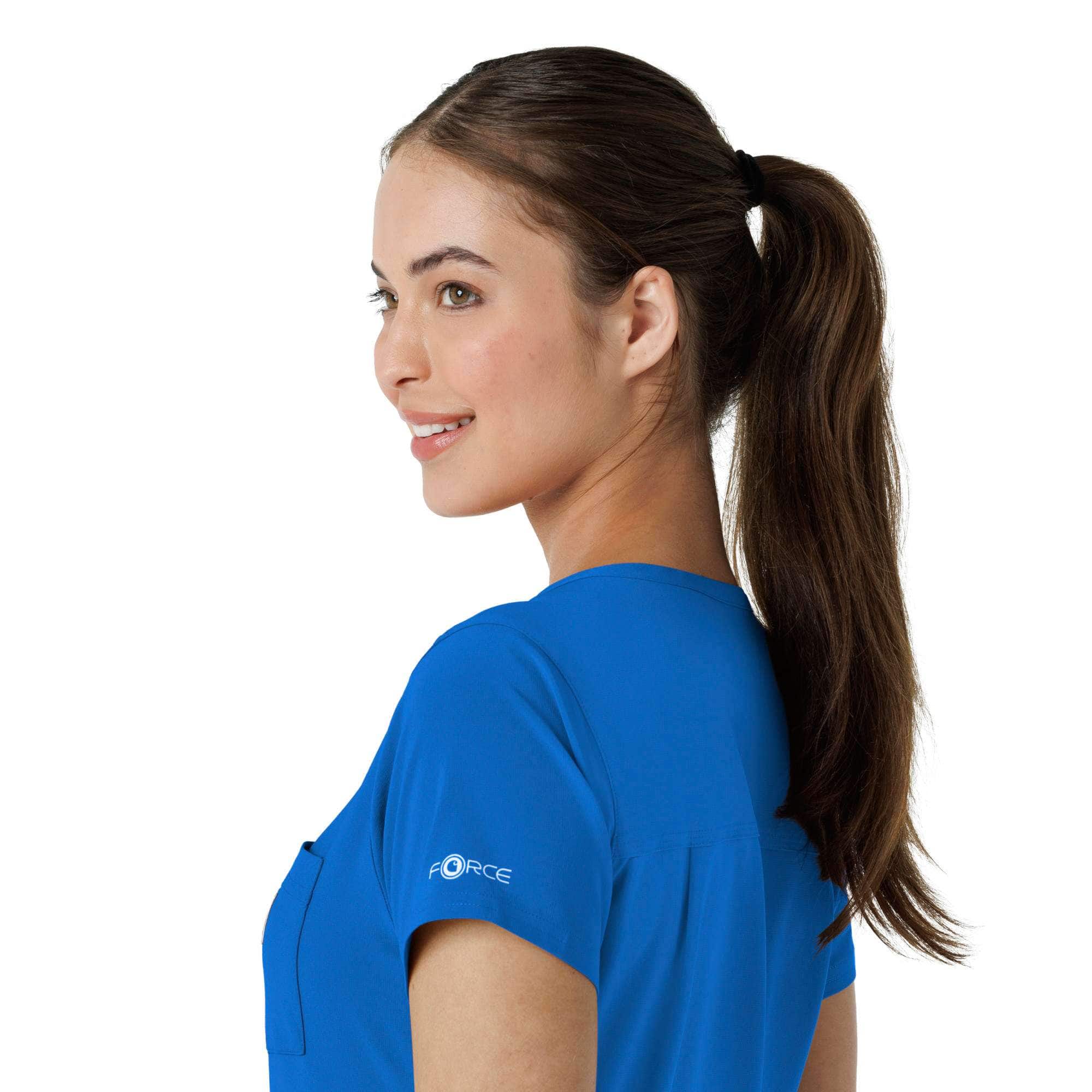 Women's force cross-flex  tuck-in scrub top
