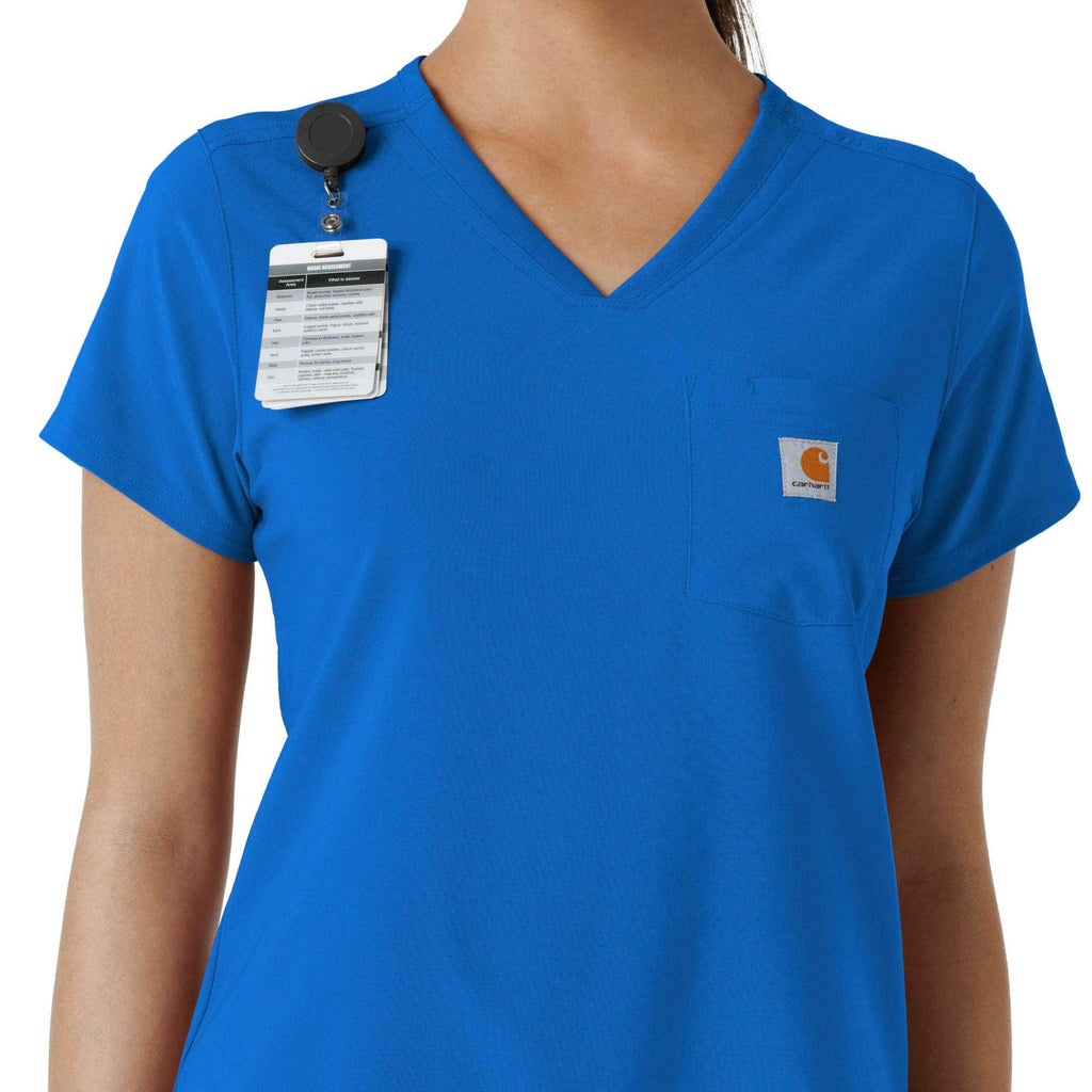 Women's force cross-flex  tuck-in scrub top
