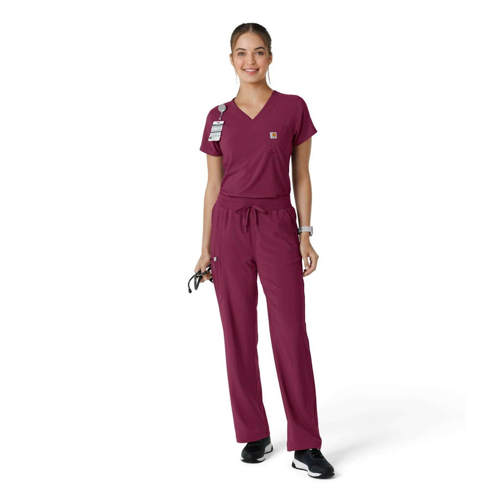 Women's force cross-flex  tuck-in scrub top